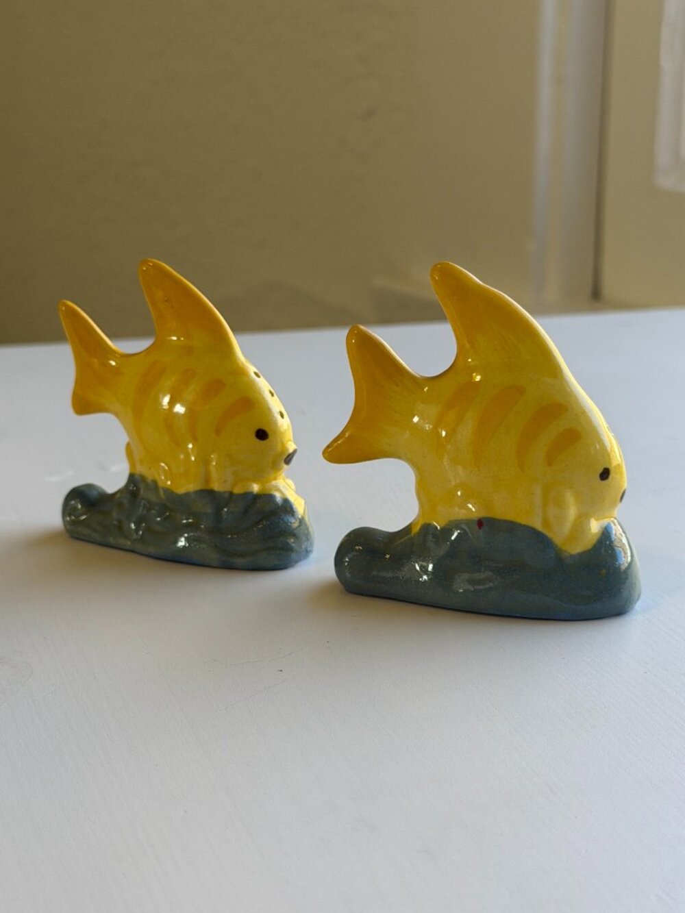 Vintage Yellow Fin Fish Salt & Pepper Shakers